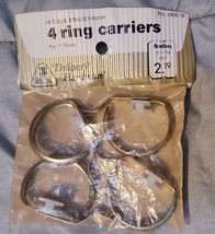 Vintage Antique Brass Finish Ring Carriers for 1&quot; Rods from Bradlees - £1.74 GBP