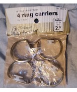 Vintage Antique Brass Finish Ring Carriers for 1&quot; Rods from Bradlees - £1.74 GBP