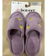 New Isotoner Embroidered Pineapple Indoor/Outdoor Slippers, Women's size... - $19.52