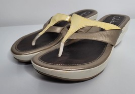 Cole Haan Womens Flip Flop Sandals Size 9 AA Slip On Platform Heels Slide Shoes  - £15.95 GBP