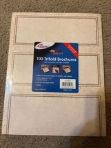 NEW AMPAD Trifold Brochures 100 count Tan Speckled  8.5x11 #35274 Sealed - £9.26 GBP