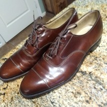 Johnston &amp; Murphy Crown Aristocraft Burgundy Cap Toe Dress Shoes 10 AAA ... - $54.45