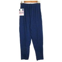 Vtg Daisy Ind Blue Cotton Knit Womens Pants Single Stitch Made in USA Size M - £26.58 GBP