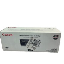 Genuine Canon 104 ImageCLASS Black Laser Toner Cartridge New Sealed - $34.64
