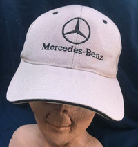 Vintage Mercedes Benz Strapback Hat Distressed Worn Cap Import Cedes - £25.64 GBP