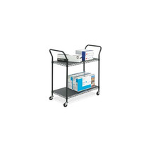 Safco Products Company 2-Shelf Utility Cart- 3in. Casters- 43-.75in.x19-... - $265.75