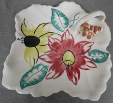 Blue Ridge Hand Painted Millies Pride Pattern Maple Leaf Cake Tray Tennessee - £18.68 GBP