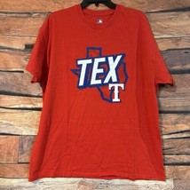 Texas Rangers TEX MLB Genuine Merchandise XLRed Short Sleeve T-Shirt Sta... - £10.49 GBP