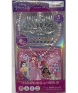 Disney Princess Glamour Set 5 Pc Ages 3+ Necklace Tiara Lip Gloss Nail G... - $21.02 CAD
