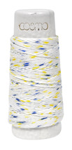 Cosmo Hidamari Sashiko Variegated Thread 30 Meters Shaved Ice Blue Yellow - £4.83 GBP