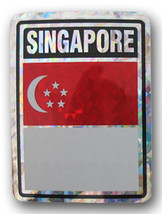 Singapore Reflective Decal - $3.00