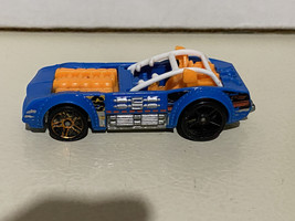 2014 Hot Wheels Blue Piledriver, Made in Thailand orange and blue loose - $4.50