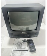 SHARP 13&quot; TV VCR VHS PLAYER COMBO RETRO GAMING CRT 13VT-L100 - Tested - £154.04 GBP