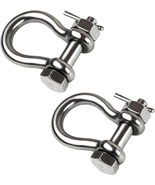 316 Stainless Steel Marine Bow Shackle Set with Cotter Pin - 1/4&quot; to 1/2 - $22.45