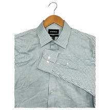Bonobos Shirt Mens 16 33 Green White Plaid Slim Fit Button Up Preppy Cla... - $24.74
