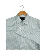 Bonobos Shirt Mens 16 33 Green White Plaid Slim Fit Button Up Preppy Cla... - $34.71 CAD