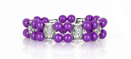 Paparazzi Daisy Debutante Purple Bracelet - New - £3.55 GBP