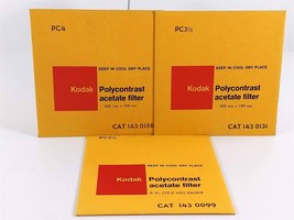KODAK 6&quot; 3 Polycontrast Acetate Filters PC 2-1/2 3-1/2 4 Cat 143-0099 01... - £5.83 GBP