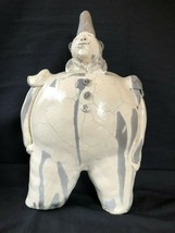 RAKU clown figurine  South Africa Studio Art Pottery Figurine 11&#39; - £117.20 GBP