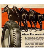 1925 Goodrich Tires Horses XL Advertisement 14 x 11 Automobilia Ephemera - £23.03 GBP