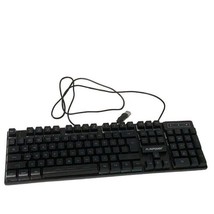 Flagpower Rainbow Lit Gaming Keyboard Multi Platform USB Wired Produced Tested - £7.87 GBP