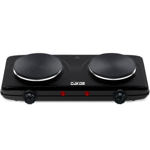 Electric Hot Plate, Double Cast Iron 2 Burner, 1800W - $179.96