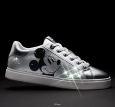 Disney X Aldo Cup Sole Mickey Sneaker~ Silver~Us 5-6-6.5-7-7.5-8-8.5-9-9.5-10-11 - £87.03 GBP