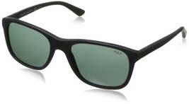 Polo Ralph Lauren Sunglasses PH4085 5284/71 55mm Matte Black / Green Lens - $99.95