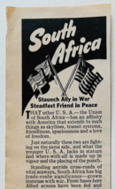 1944 South African Railways Advertisement WW2 Ally Train Transportation ... - $465.81 MXN