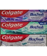 Three (3) Pack ~ Colgate ~ MAX FRESH ~ Whitening ~ Mint Toothpaste ~ 6.3 oz - $464.03 MXN
