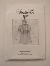 Vintage Uncut 1995 Becky B’s Kristiannas Coat Sewing Pattern Size 6 - 8 Busching - £29.77 GBP