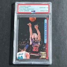 1996-97 Topps Stadium Club #81 Steve Kerr Signed Card PSA AUTO Grade 10 Slabbed  - £71.93 GBP