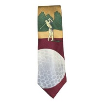 Sports Ties Unlimited Mens Golf Silk Neck Tie Necktie x 57&quot; x 4&quot; - $9.99