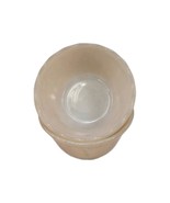 2 VINTAGE FIRE KING PEACH LUSTER 424 USA 6oz Custard Cups Scalloped Edge - $148.29 MXN