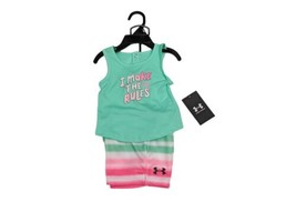 NWT Infant Girls 3/6 Months Under Armour  2-piece Outfit  NEW WITH TAGS Ret $32 - £12.65 GBP