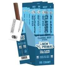 (READ) The New Primal Grass Fed Beef Sticks, Keto, Gluten Free Healthy S... - $39.59