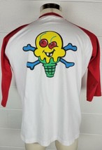 Billionaire Boys Club Ice Cream Bones &amp; Cones 3/4 Sleeve Baseball T-Shirt XL - £35.56 GBP