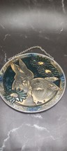 Vintage Bunny Rabbit Stained Glass Suncatcher - £11.79 GBP
