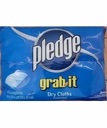 Pledge GRAB IT Dry Disposable 16 Unscented Dusting Cloths 8&quot;x 11.5&quot; New ... - $27.32 CAD