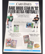 Summer 1992 Fleer Card Times Vol 6 Poster Promo Sell Sheet 16&quot;x10&quot; Reggi... - £14.68 GBP