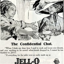 Jell-O The Confidential Chat 1911 Advertisement Gelatin Desserts DWAA22 - $475.79 MXN
