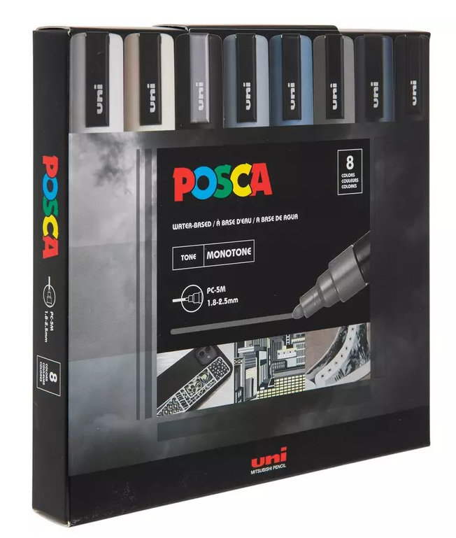 Uni Mitsubishi Pencil Posca Paint Markers - 8 Piece Set - $44.54