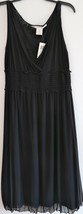 Max Studio Black Dress M Sleeveless Cocktail 8 10 Made in USA New - £31.89 GBP