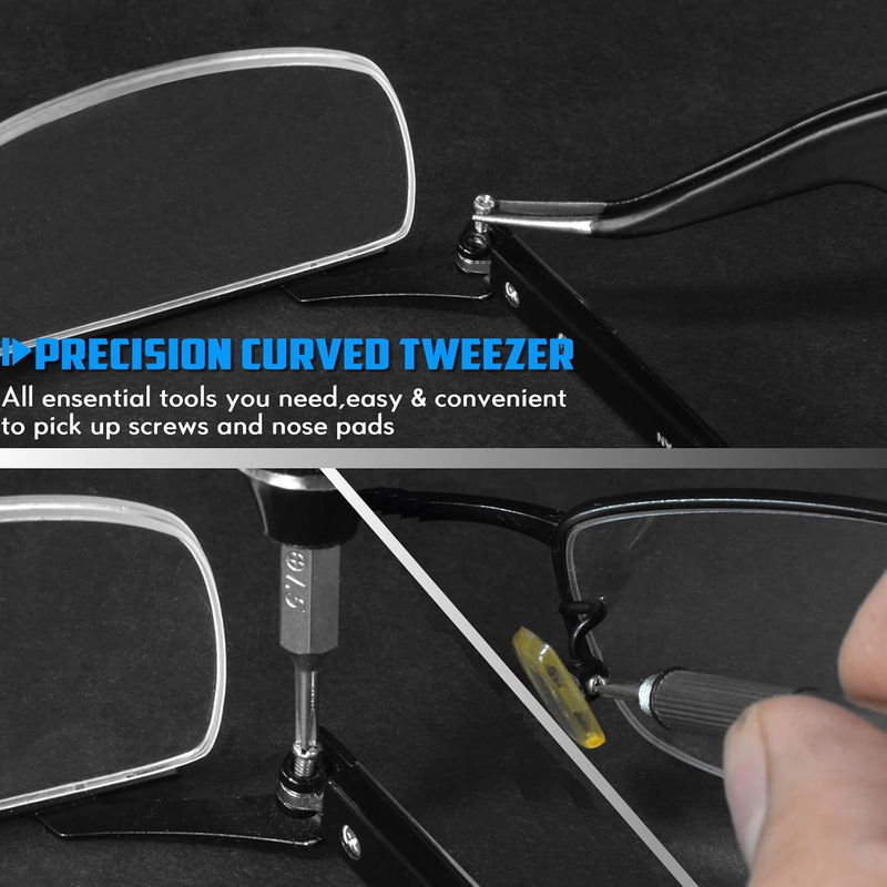 Eyeglass Sunglass Repair Kit,Mingfix Magnetic Eye Glasses Repairing Tool Kit wit Item image 6