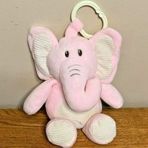 Kellytoy Plush Pink ELEPHANT Clip-On Lovey Plush - $14.25