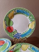 Sango Orchard (4)Dinner &amp; (3)Salad Plates Hand Painted Fruit Pattern 6103 - £35.38 GBP