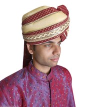 Men Hat Indian Sherwani Handmade Groom Top Hats Turban Pagri Safa Pag Large - £47.40 GBP