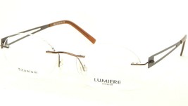 Neu LUMIERE Brille Italien 7802 C2 Brown Brille Rahmenlose 49-18-140mm - £44.38 GBP