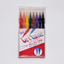 VTG Marvy LePlume 1100 All In One 8Ct Pen Markers Brush Colors Brush Art- NOS - £15.39 GBP