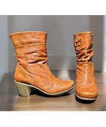 NAOT Ankle Boots Womens Size US 9 9.5 Brown Leather Booties Shoes Heels ... - €52,19 EUR